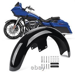 Vivid Black 21 Wrap Front Fender For Harley Davidson Touring Custom Baggers