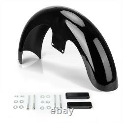 Vivid Black 21 Wrap Front Fender For Harley Davidson Touring Custom Baggers USA