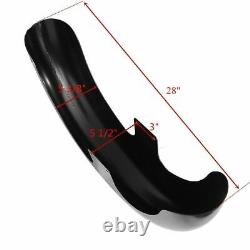 Vivid Black 21 Wrap Front Fender For Harley Davidson Touring Custom Baggers USA