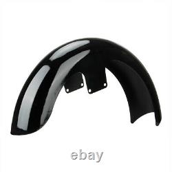 Vivid Black 21 Wrap Front Fender For Harley Davidson Touring Custom Baggers USA