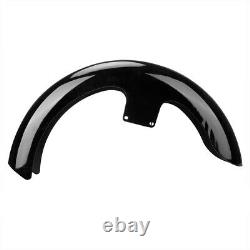 Vivid Black 21 Wrap Front Fender For Harley Davidson Touring Custom Baggers USA