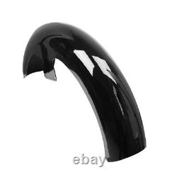 Vivid Black 23 Wrap Front Fender For Harley Touring Models Custom Baggers