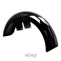Vivid Black 23 Wrap Front Fender For Harley Touring Models Custom Baggers