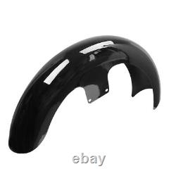 Vivid Black 23 Wrap Front Fender For Harley Touring Models Custom Baggers