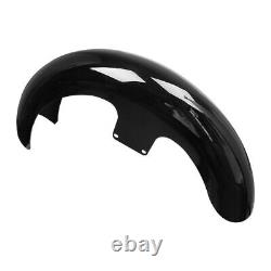 Vivid Black 23 Wrap Front Fender For Harley Touring Models Custom Baggers