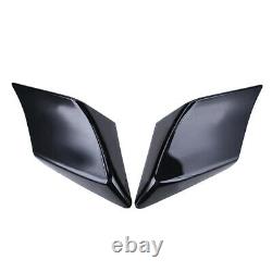 Vivid Black Stretched Extended Side Covers Panel For Harley Touring Glide Bagger