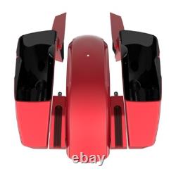 Wicked Red Holeshot Chopped Bagger Kit Fits Harley Davidson Touring 14+
